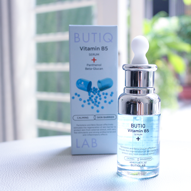 Serum dưỡng ẩm phục hồi da hư tổn, nhạy cảm, da nhiễm corticoid Butiqlab Vitamin B5  40ml