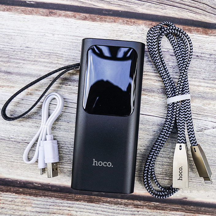 Sạc dự phòng Hoco J41 10000mAh tặng cáp Iphone U11 tự ngắt - hàng chính hãng