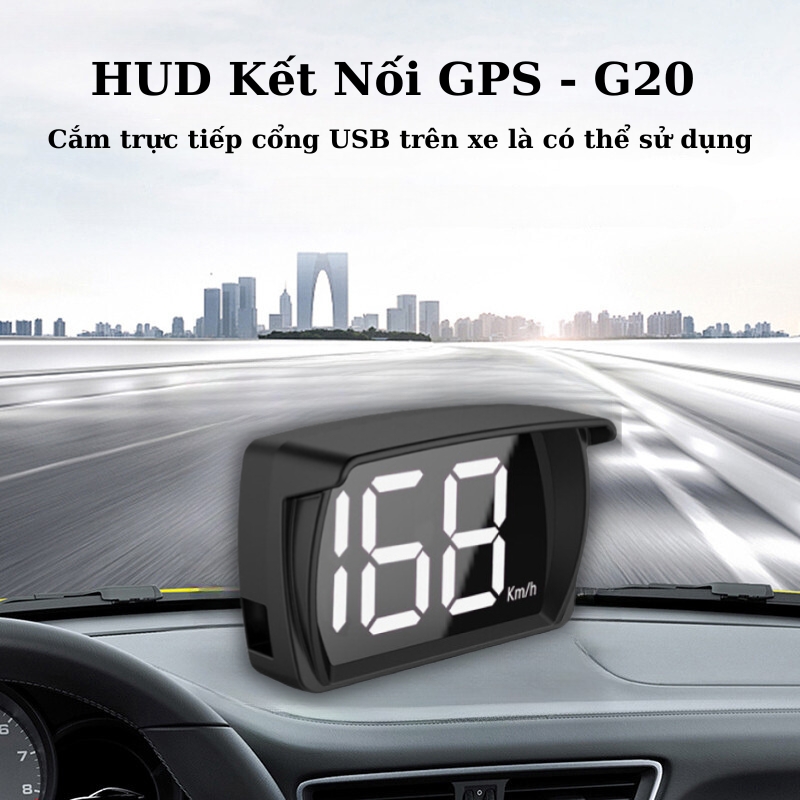 Thiết bị hiển thị thông tin trên kính lái HUD M8 - Màn hình hắt kính hiển thị tốc độ ô tô xe hơi cắm cổng OBD2