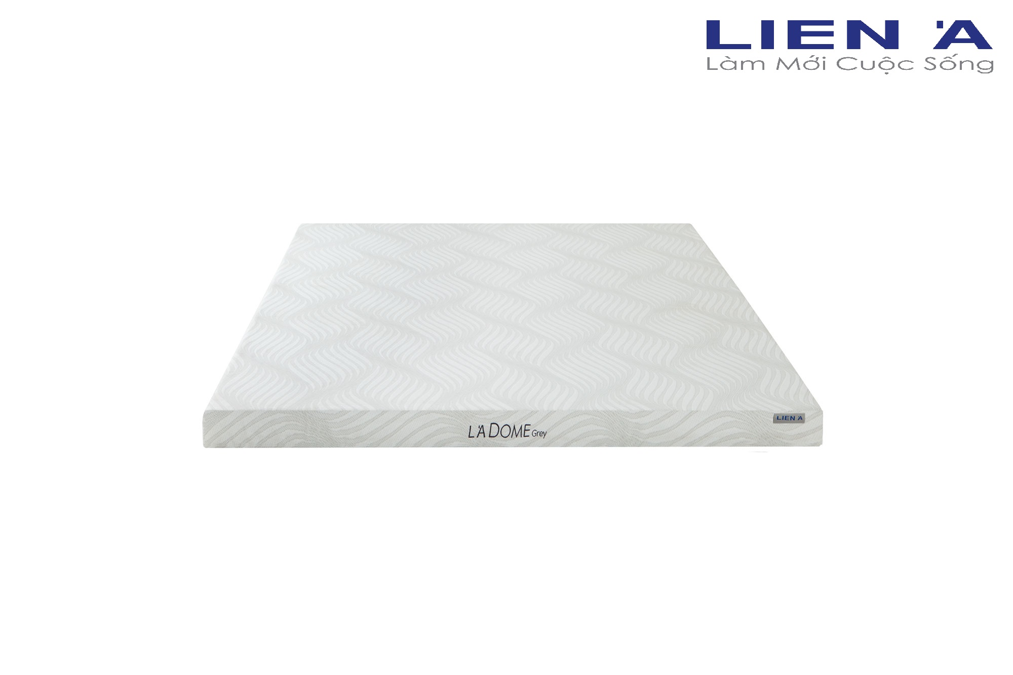 Nệm Cao Su Liên Á Ladome Grey Cao 10cm - Giường Đơn - Cao Su Thiên Nhiên 100%