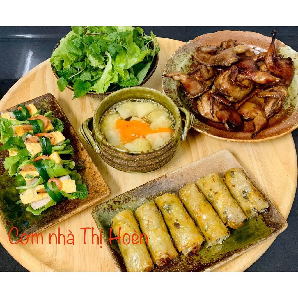 Set số 34 khay gỗ cao su