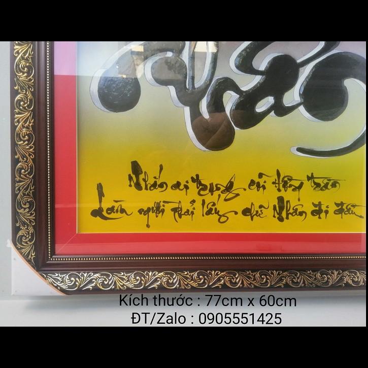 Tranh Thư pháp chữ NHÂN, Quà tặng mừng tân gia, khai trương, sinh nhật , mừng thọ.Tranh trang trí tết, quà biếu tết
