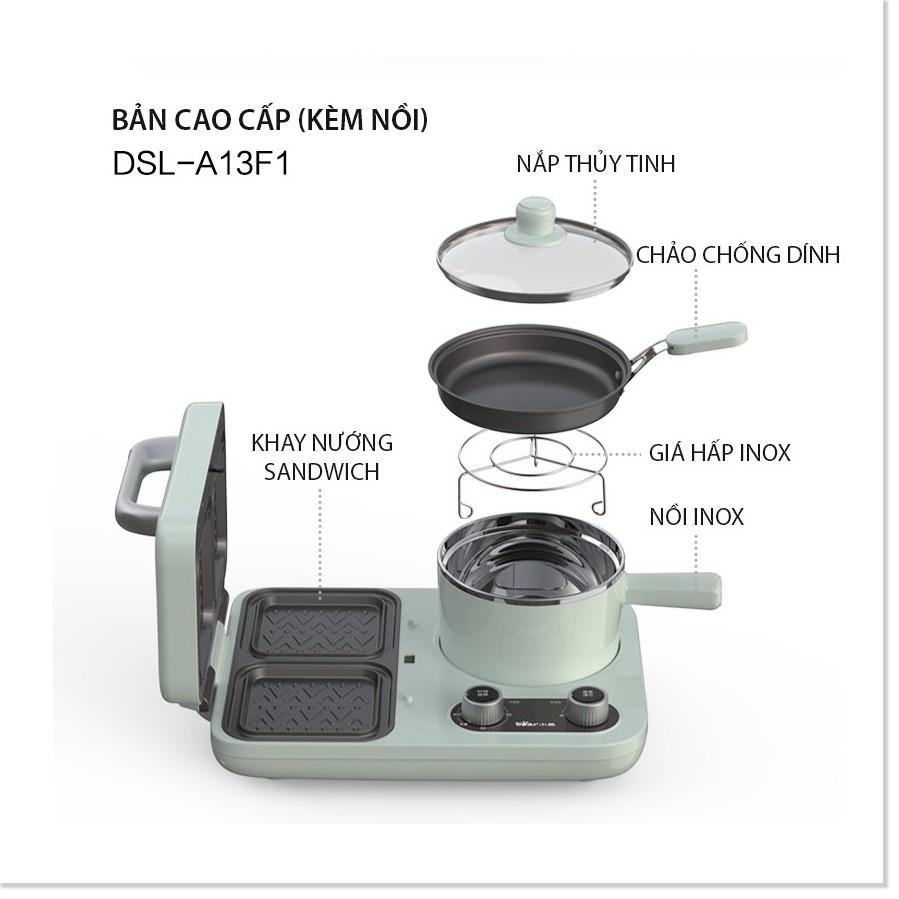 Bếp điện làm đồ ăn sáng đa năng Bear DSL-A13F1