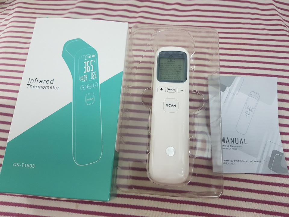 Máy đo nhiệt kế hồng ngoại đo trán đo tai Infrared Thermometer - Máy đo nhiệt độ cơ thể - Hàng chính hãng