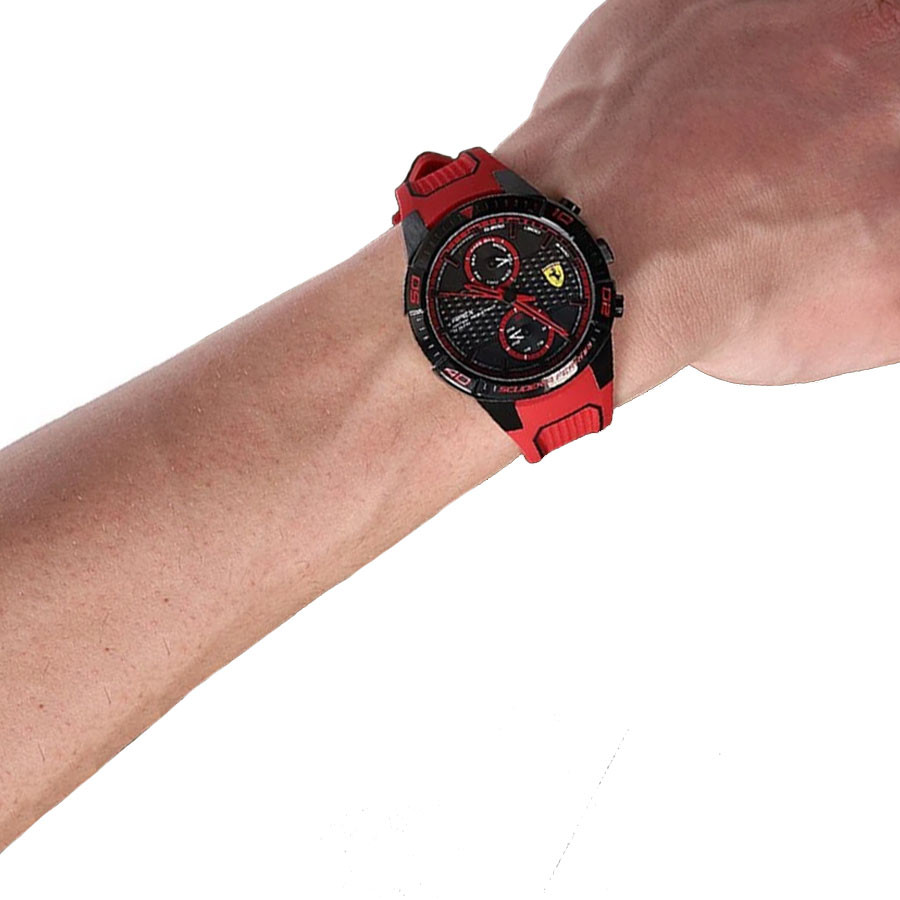 Đồng Hồ Ferrari Nam Dây Cao Su Quartz 0830639