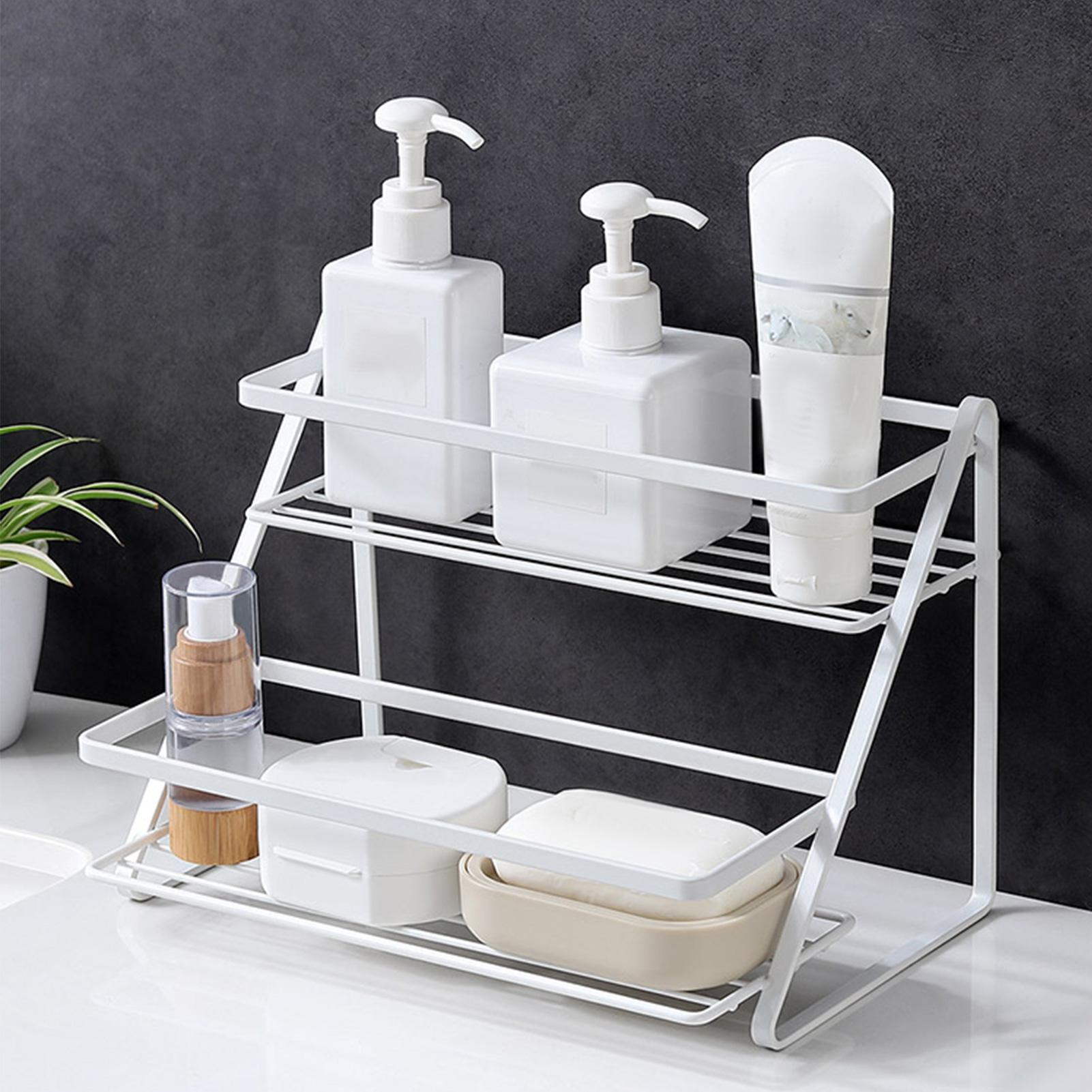 Kệ gia vị 2 tầng dành cho tủ kệ tủ bếp đa chức năng
