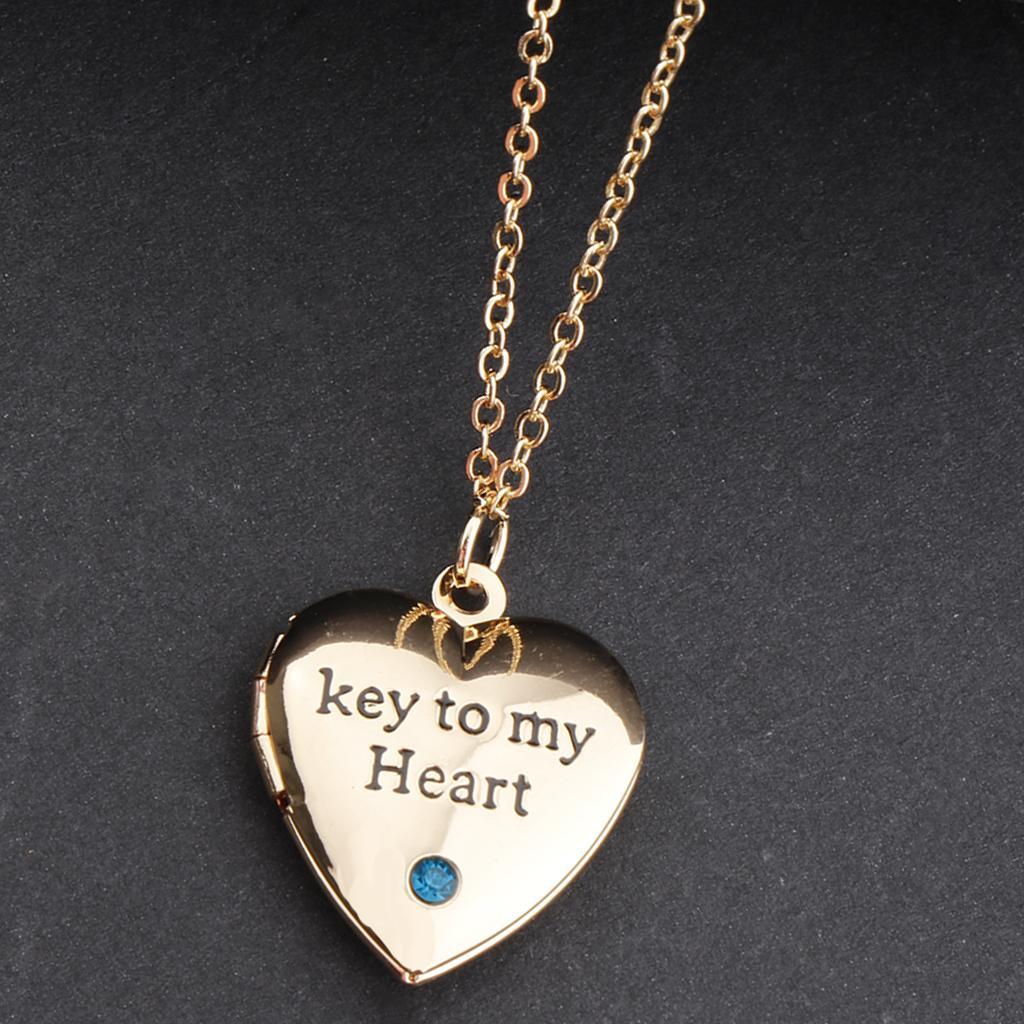 Love Heart Shape Crystal Necklace Necklace Jewelry