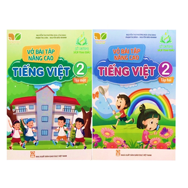 Sách - Combo 4 quyển vở bài tập nâng cao toán và tiếng việt 2 Kết nối tri thức