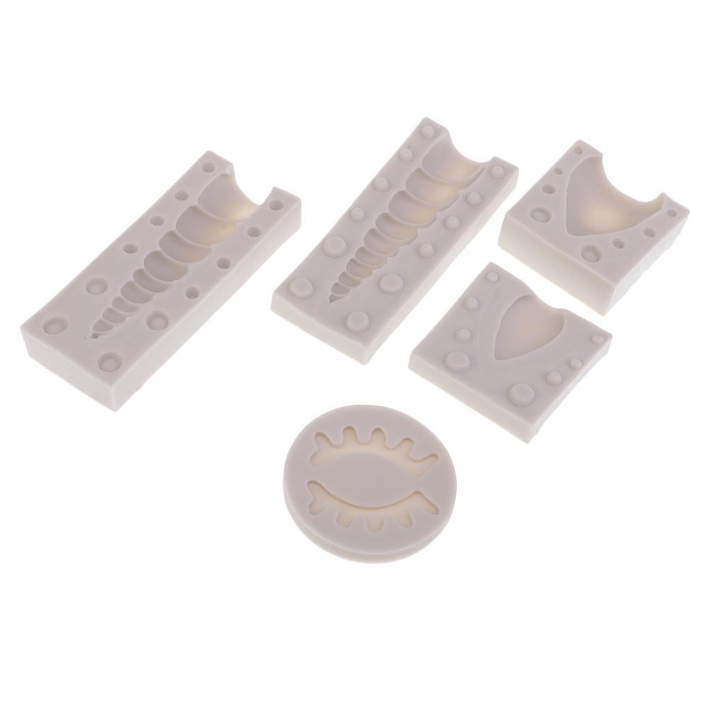 5 Pieces Horse Design Silicone DIY Fondant Cake Mold Sugarcraft Baking Mould Tools Cake Decorating Tool Mold
