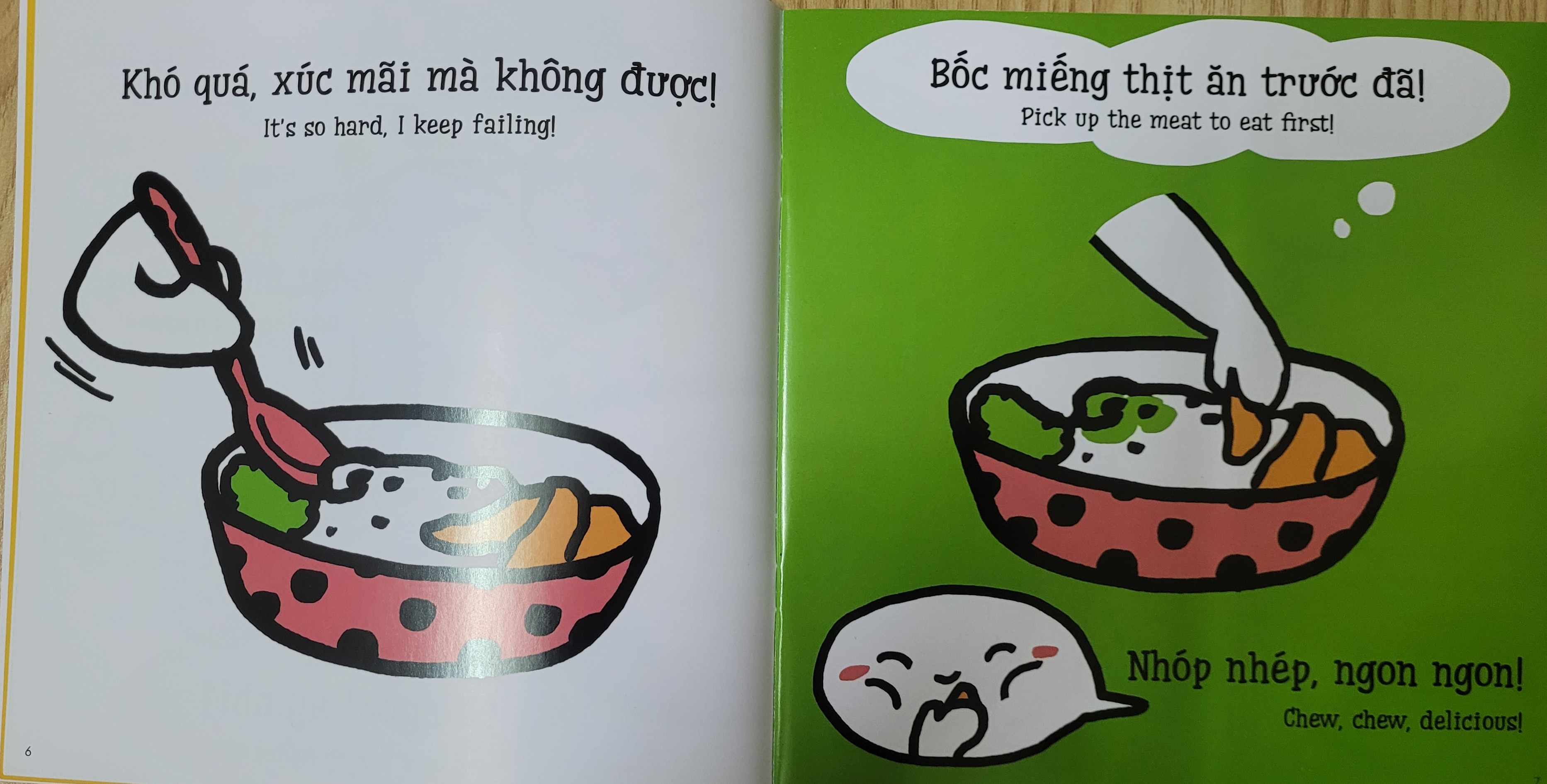 Sách Ehon Kĩ Năng Sống Miu Miu Tự Lập Phần 1 - Song Ngữ Anh - Việt (1-6 tuổi)