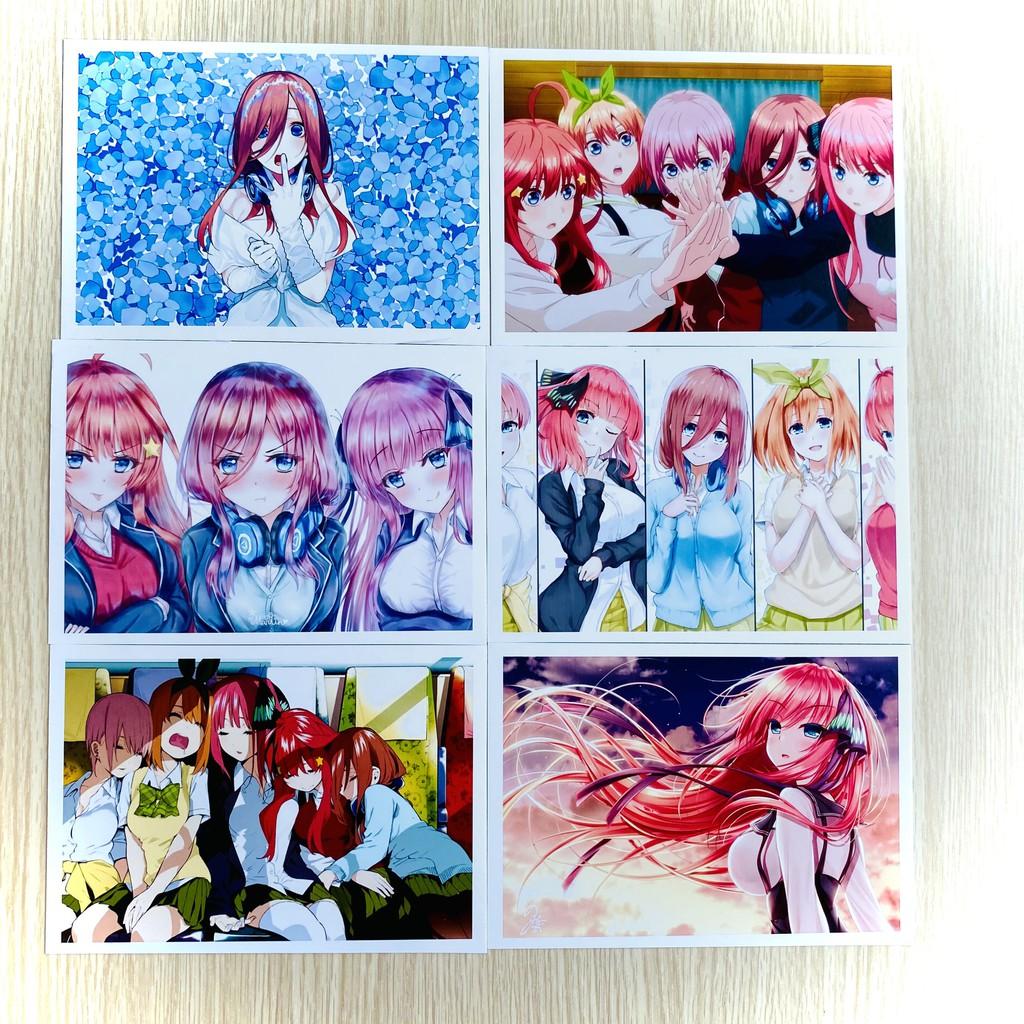 Bộ 20 tấm postcard anime Nhà Có 5 Nàng Dâu – Go Tobun No Hanayome