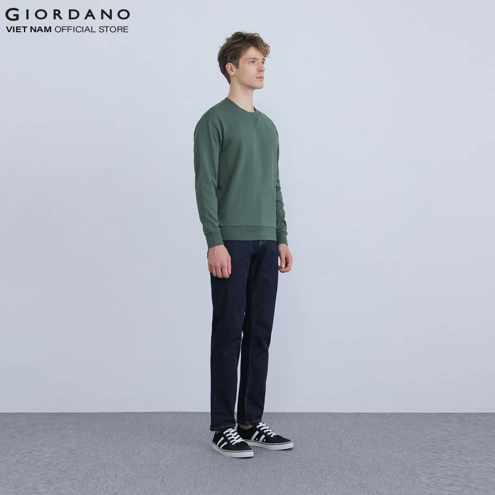 Áo Thun Dài Tay Cổ Tròn Nam Giordano Sweater 01021681