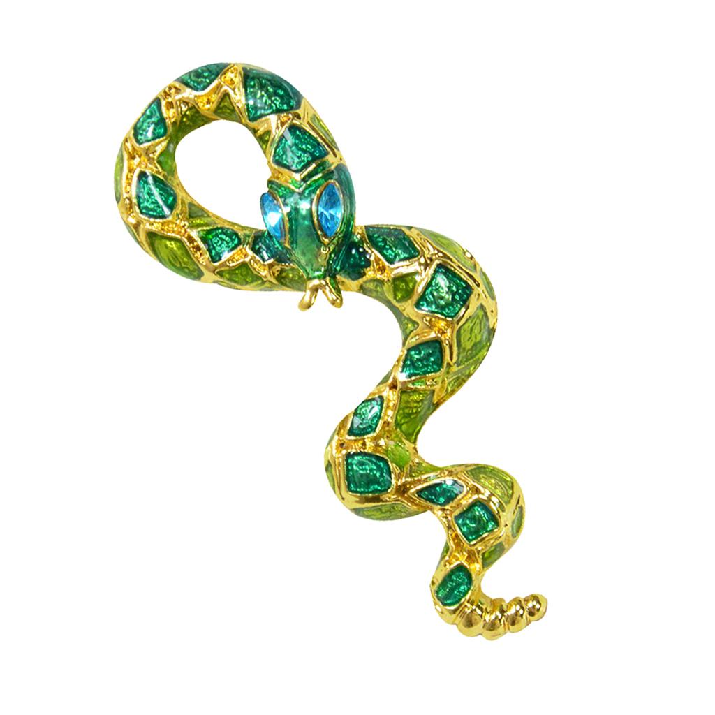 Exquisite Corsage Pin Scarf Clip Clothing Jewelry Accessory Snake Shape