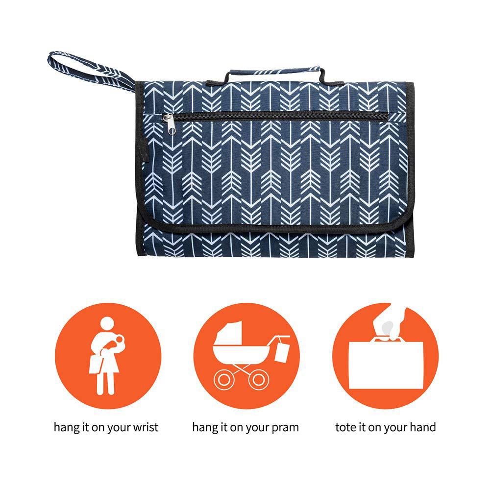 Đóng gói trên đường, tã di động em bé với gối và không gian lưu trữ không thấm nước thoải mái, tã có thể giặt có thể giặt cho trẻ sơ sinh và trẻ mới biết đi