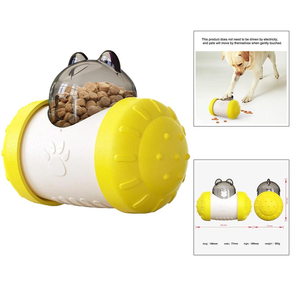 Pet Dog Cat Food Dispensing Toy Interactive Puzzle Toy Slow Feeder, Bear Head Shaped