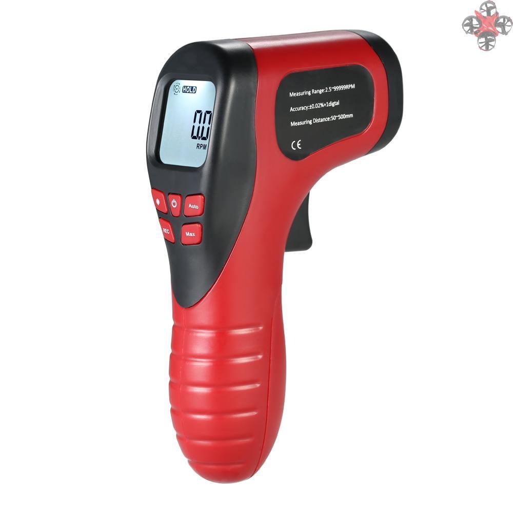 Máy Đo Tốc Độ Gốc Cầm Tay Màn Hình Lcd 2.5-99999rpm Kèm 1 Phụ Kiện
