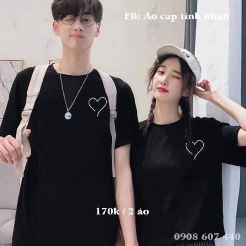 Áo thun in tim dễ thương
