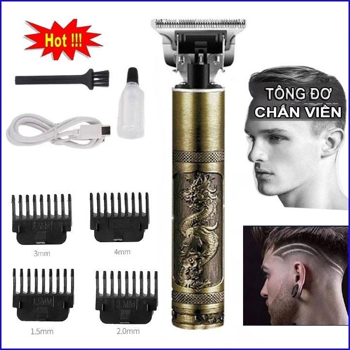 Tông Đơ Cắt Tóc, Chấn Viền  Nhỏ Gọn, Sạc Điện, Pin Cực Bền,cao cấp