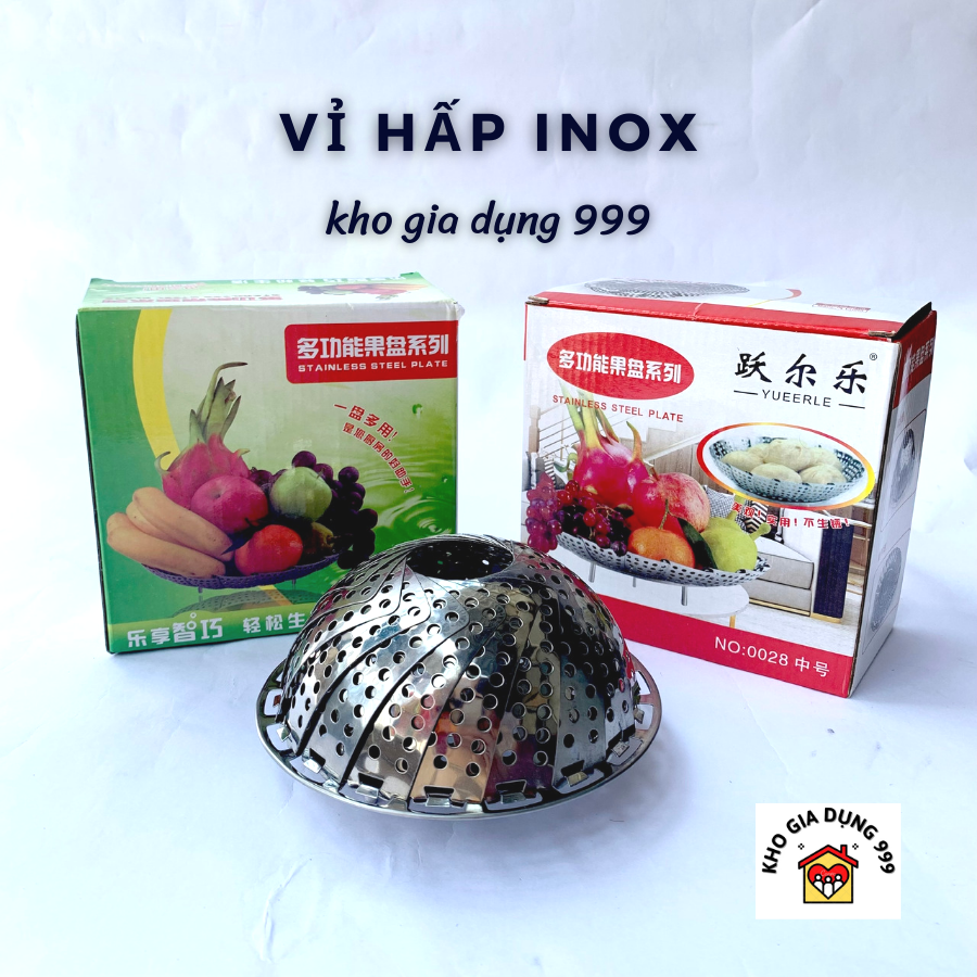 XỬNG HẤP VỈ HẤP INOX - Gập & xòe dễ dàng theo kích thước nồi