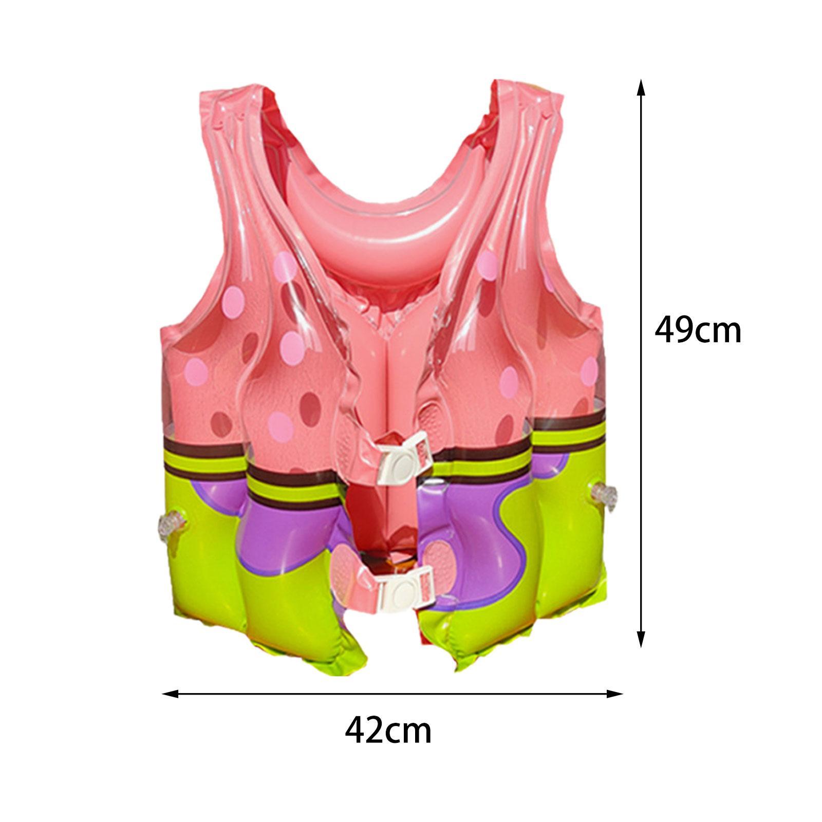 Kid's Inflatable Swim Vest Buoyancy Floating Vests Protective Float Swimsuit