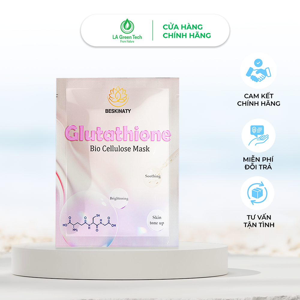Mặt nạ BESKINATY Glutathione Bio Mask dưỡng sáng phục hồi da cao cấp Hàn Quốc