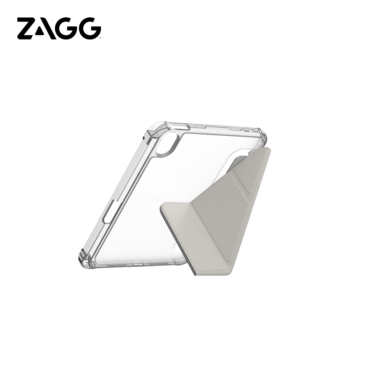 Ốp lưng iPad mini 2024 ZAGG Hampton Folio Light Gray, chống sốc bảo hành 1 năm - Hàng chính hãng