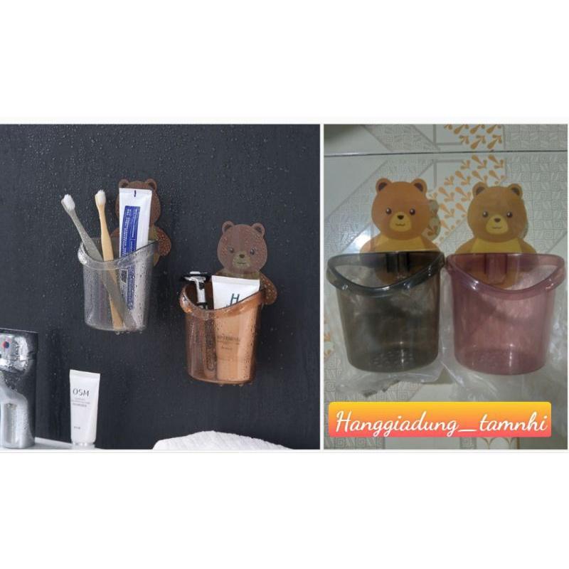 CỐC GẤU ĐỰNG XÀ PHÒNG, KEM ĐÁNH RĂNG