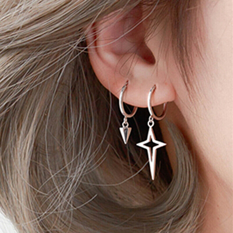 Bông tai nữ khoen tròn hình nón