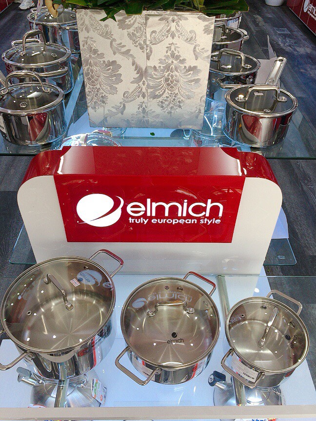 Nồi inox liền khối Elmich Trimax XR EL-3843 size 16, 20, 24cm