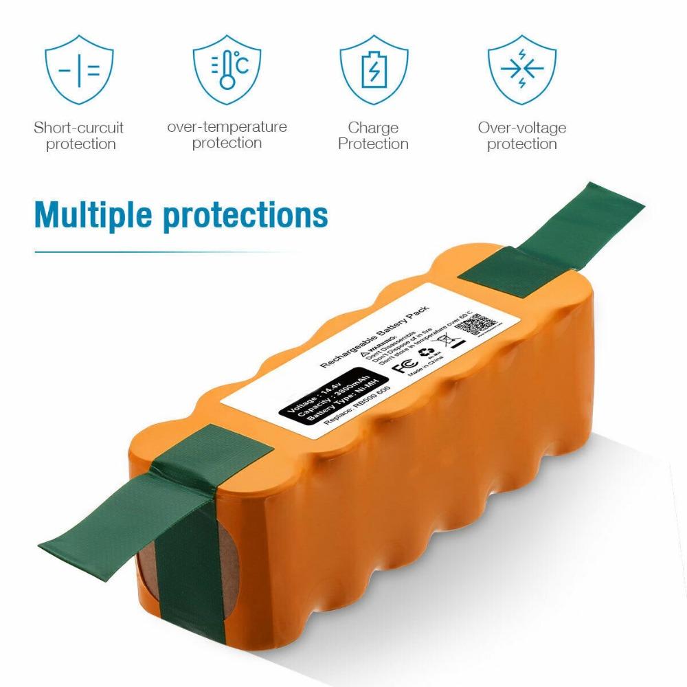 6800mAh Akku Für iRobot Roomba 500 600 700 800 900 580 620 770 780 Dòng pin Ni-MH/ Li-ion 536 555 560 580 Màu pin: 1 Picec NI-MH 5.0Ah