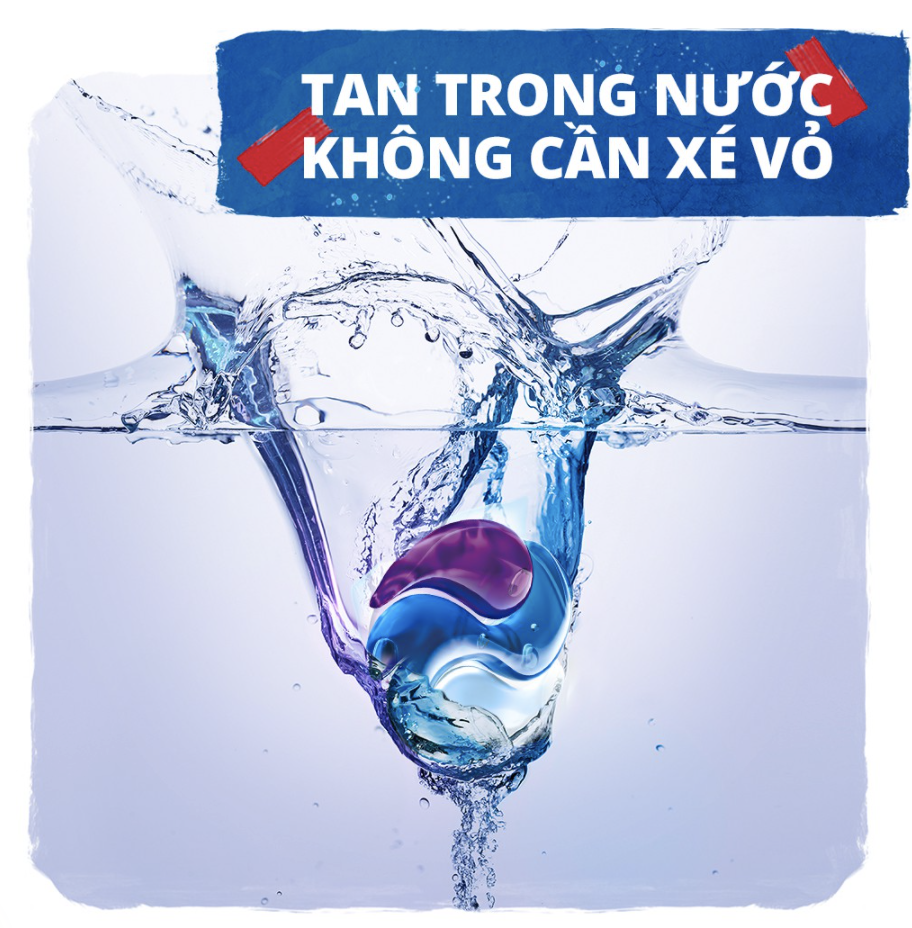 Túi viên giặt xả OMO tiện lợi công nghệ Anh Quốc