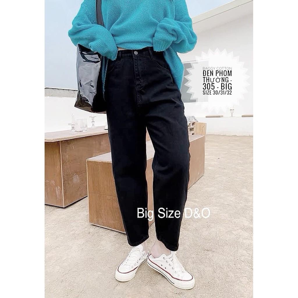  Quần jean baggy bigsize lưng cao màu xám size 30-32 - quần bò baggy size đại màu xám lưng cao