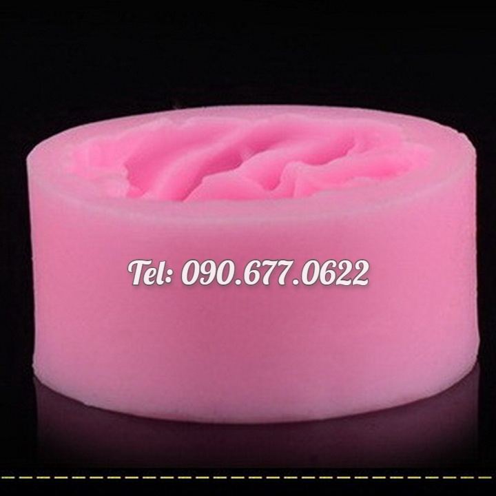 Khuôn silicone làm rau câu hoa hồng xoáy - Mã số 1259
