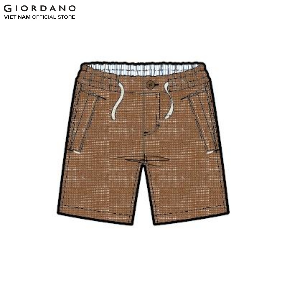 Quần Shorts Linen Trẻ Em Giordano 03103234