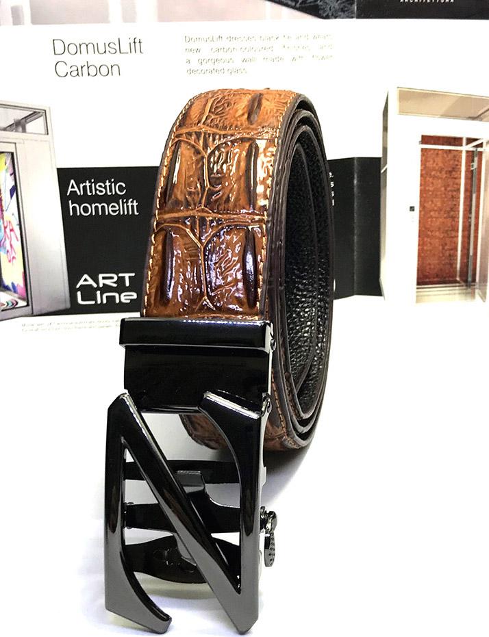 Thắt lưng/ dây nịt nam khóa tự động vân cá sấu có hộp đựng theo kèm LOẠI 1