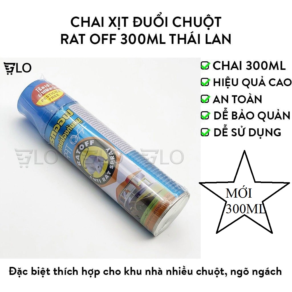 Combo 3 Chai Xịt Đuổi Chuột Thái Lan 200ml