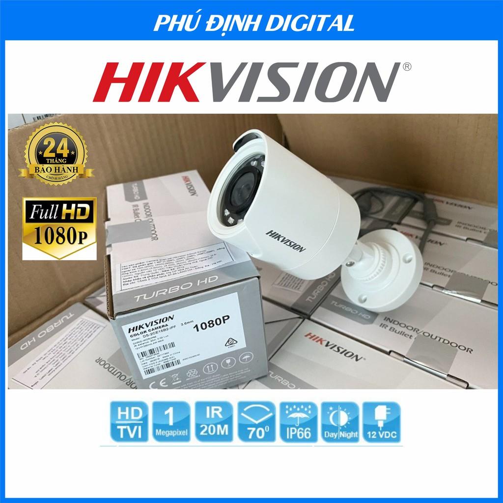 Camera Hikvision quan sát ngoài trong nhà trời chống trộm hồng ngoại - Hàng Chính Hãng