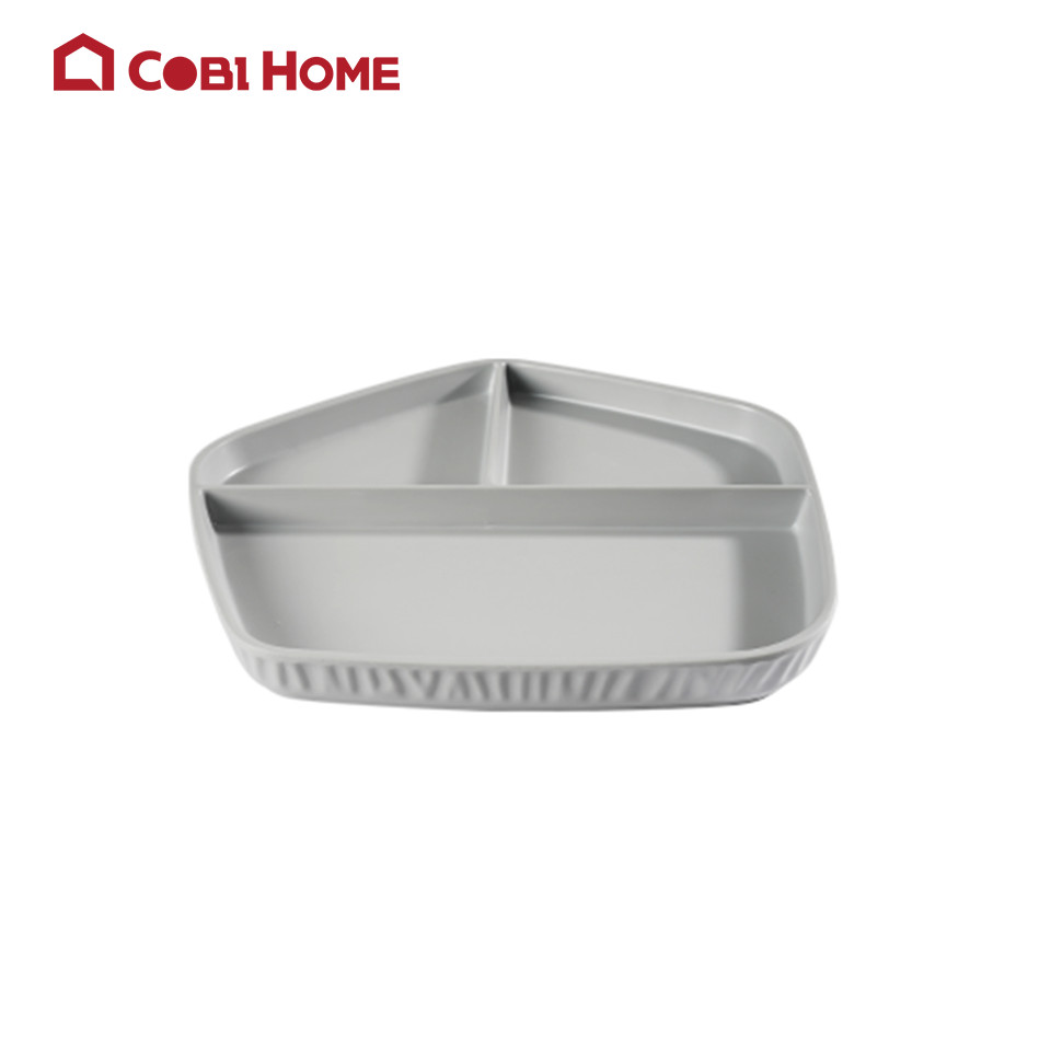 Đĩa chia ngăn melamine cao cấp (2 màu)