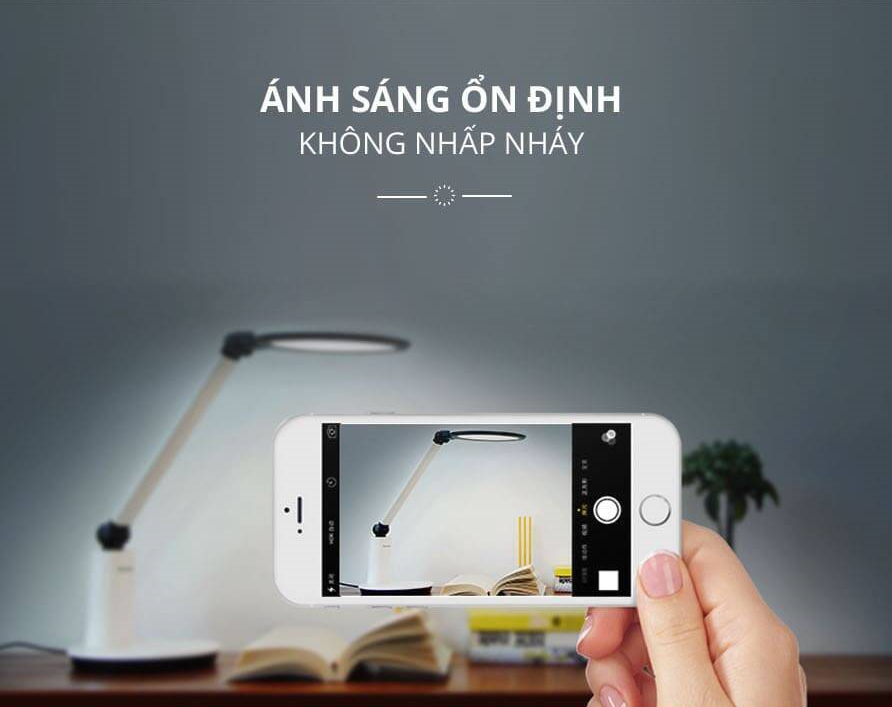 Đèn Để Bàn đổi màu 19W Panasonic HHGLT062319 Chip Led RG0, không ánh sáng xanh, an toàn cho mắt, điều chỉnh độ sáng