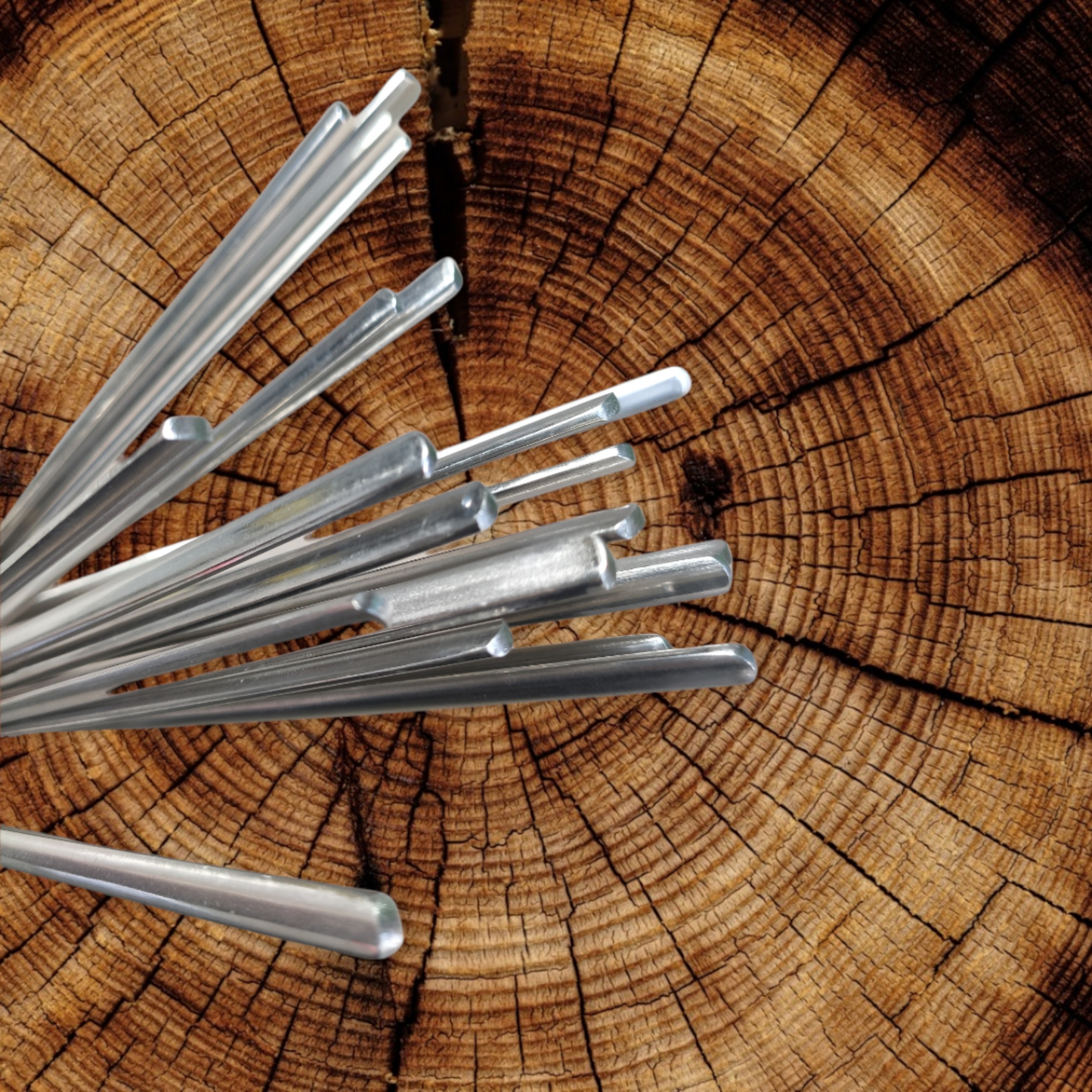 Set 10 đũa ăn hàn quốc inox 304 mẫu đặc ruột