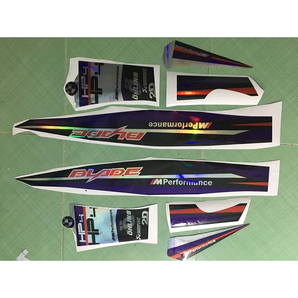 Tem blade crom đỏ đen