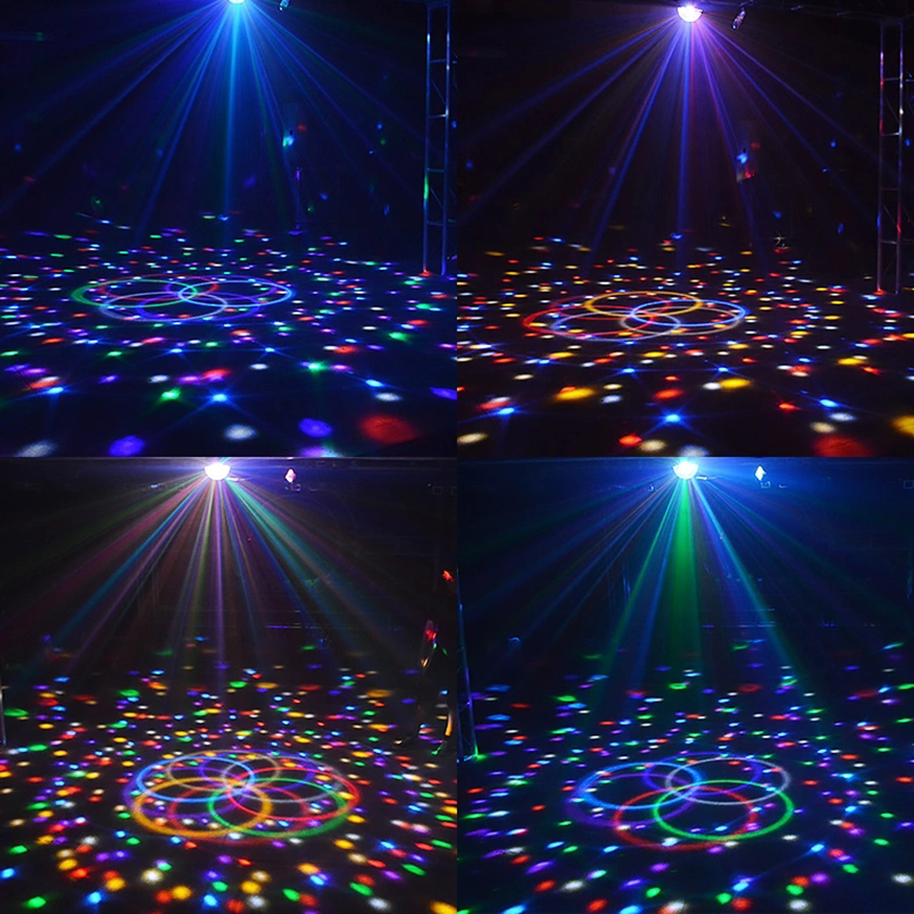 Đèn LED 7 màu vũ trường cảm ứng nhạc, xoay 7 màu sân khấu chớp theo nhạc, nháy theo nhạc, chớp 7 màu