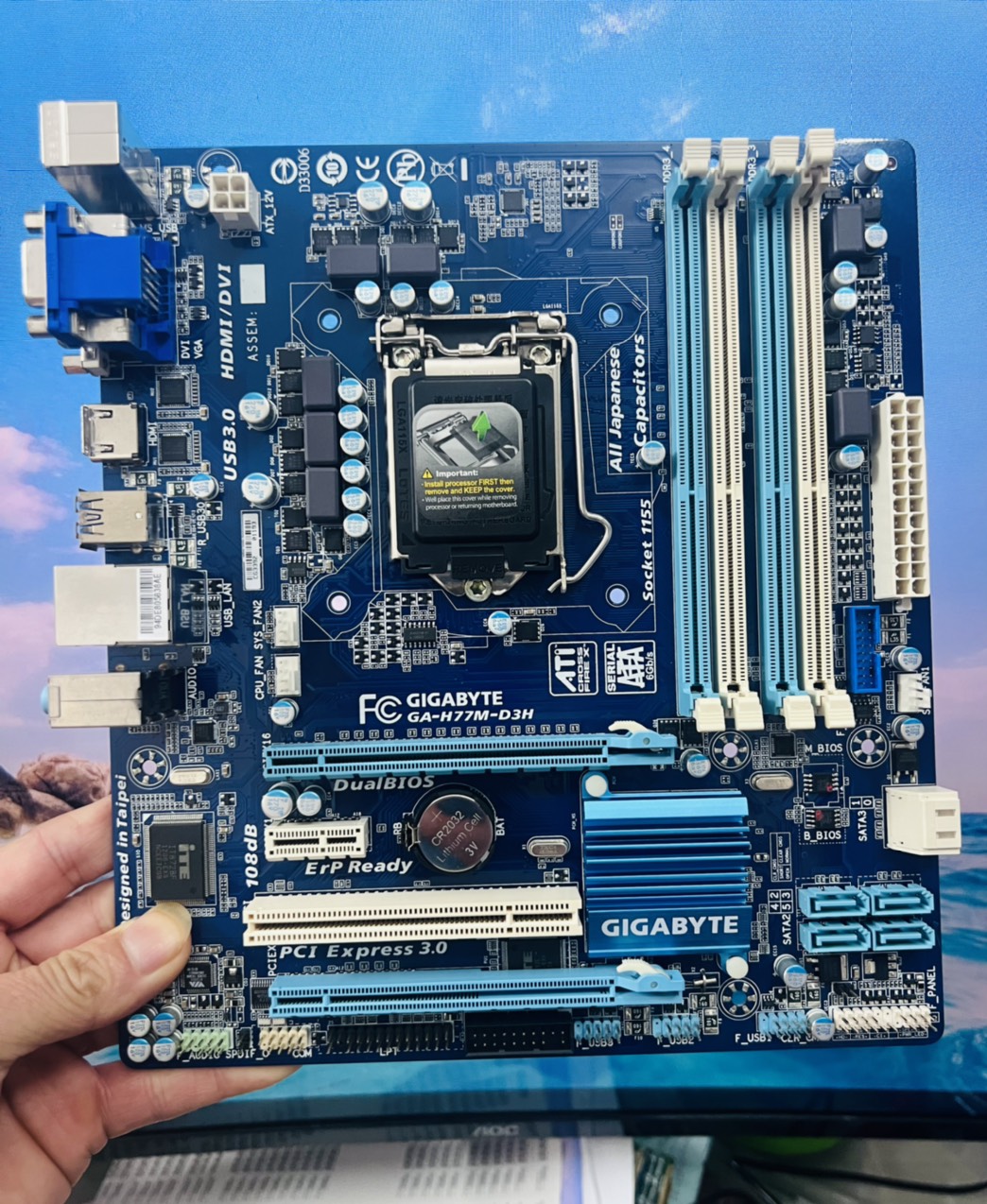 Bo Mạch Chủ (Mainboard) Gigabyte GA H77M-D3H (HÀNG CHÍNH HÃNG)