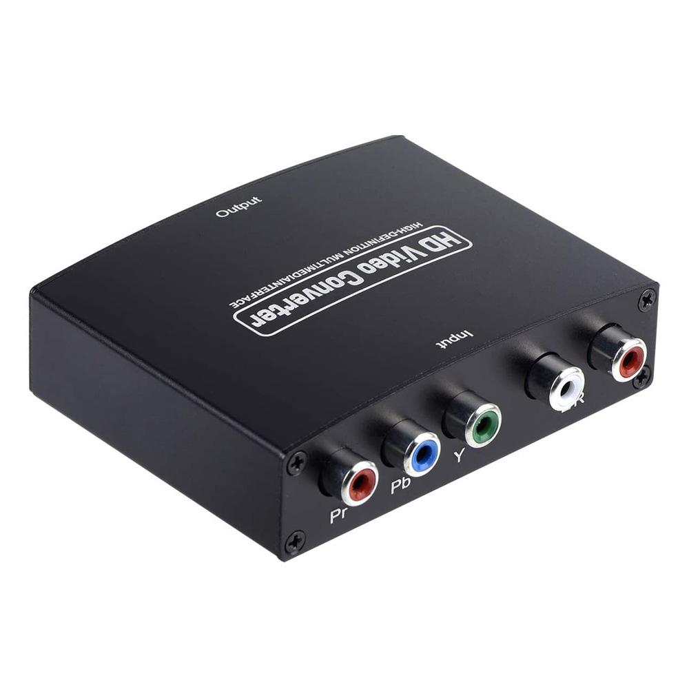 NK-P60 YPbPr to HD Converter High-definition for Audio Synchronization 1080P HD Stable Transmission Clear Image DC 5V1A