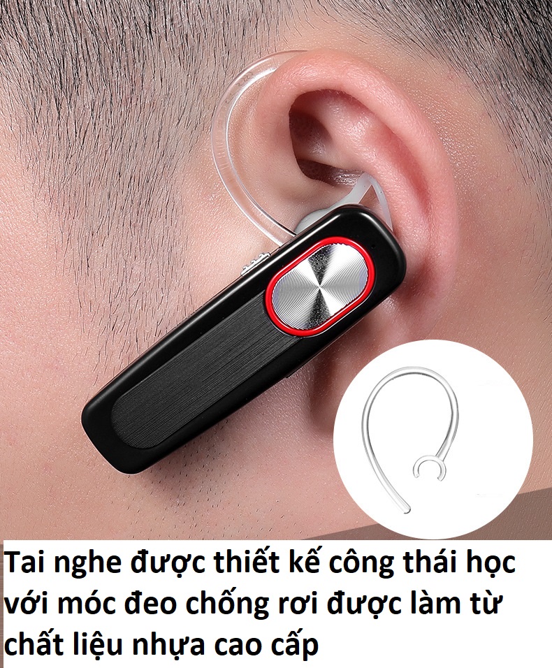 Tai Nghe Bluetooth 5.1 Pin 300mAh, Nghe Nhạc Và Đàm Thoại Liên Tục Từ 20 Đến 40 Giờ , Tặng Kèm Tai Nghe Phụ