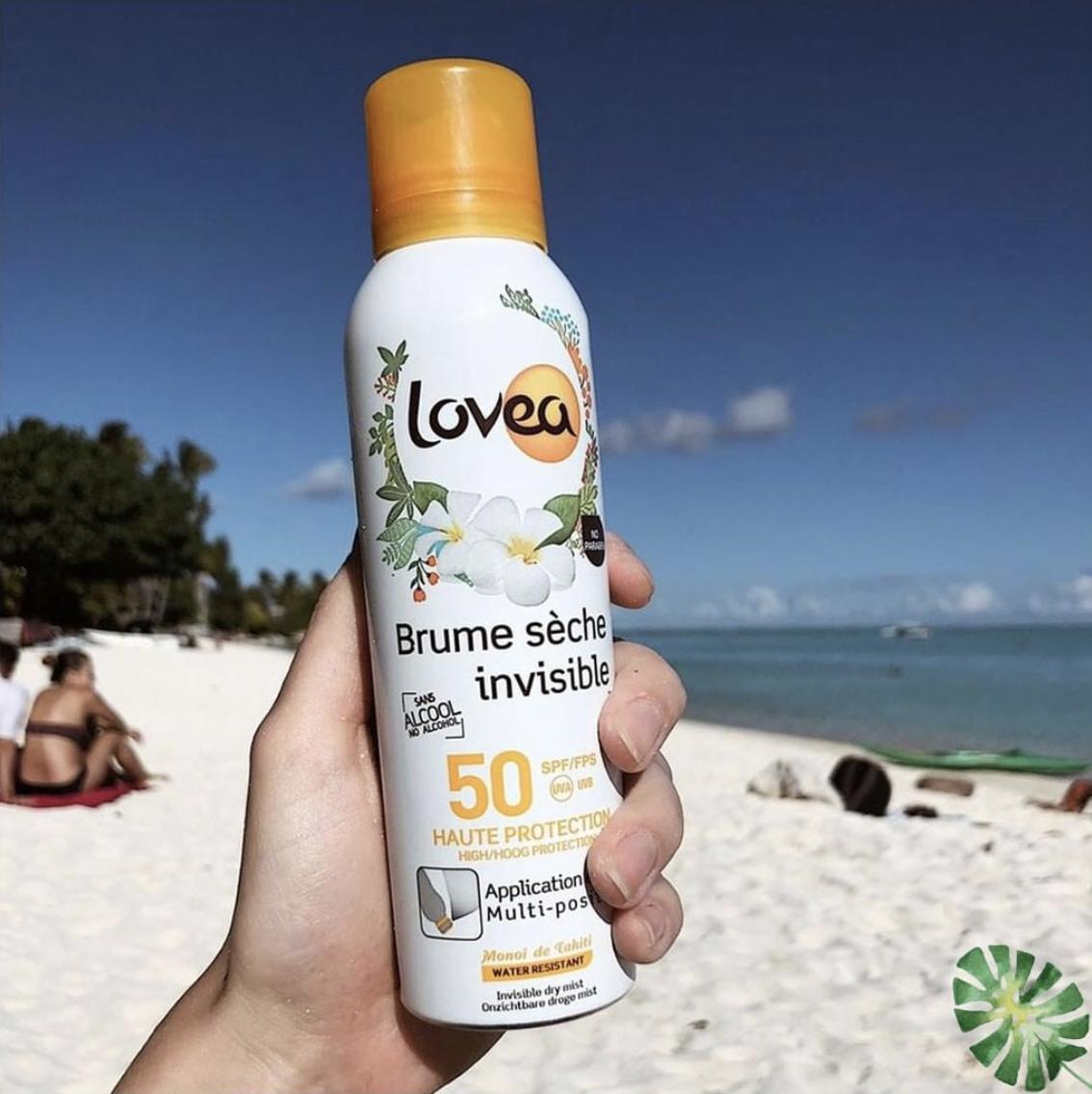 Xịt chống nắng LOVEA Brume sèche invisible Haute Protection FPS 50 200ml