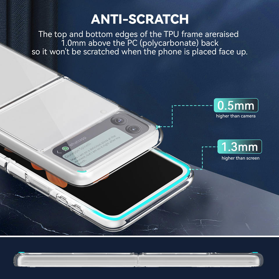 Ốp lưng chống sốc trong suốt cho Samsung Galaxy Z Flip 4 hiệu Likgus Crashproof giúp chống chịu mọi va đập - hàng nhập khẩu