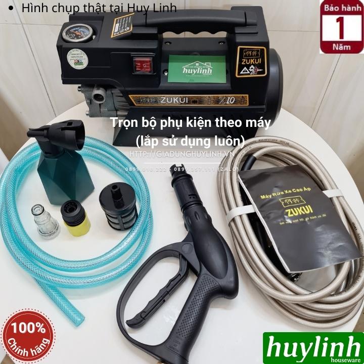 Máy xịt rửa xe cao áp Zukui Z10 - Công suất 2200W - Motor cảm ứng từ - Hàng chính hãng