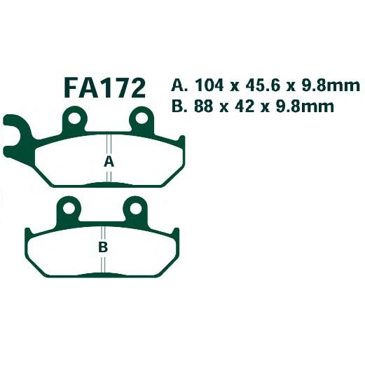 Má phanh dầu XTZ 660 91-98 F FA172