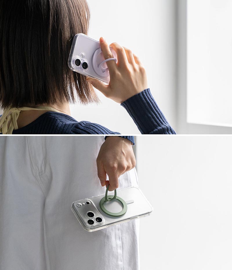 Vòng hít từ tính RINGKE Dual Magnetic Silicone Ring - Hàng Chính Hãng